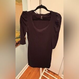 H&M Black Long Sleeve Dress Tee